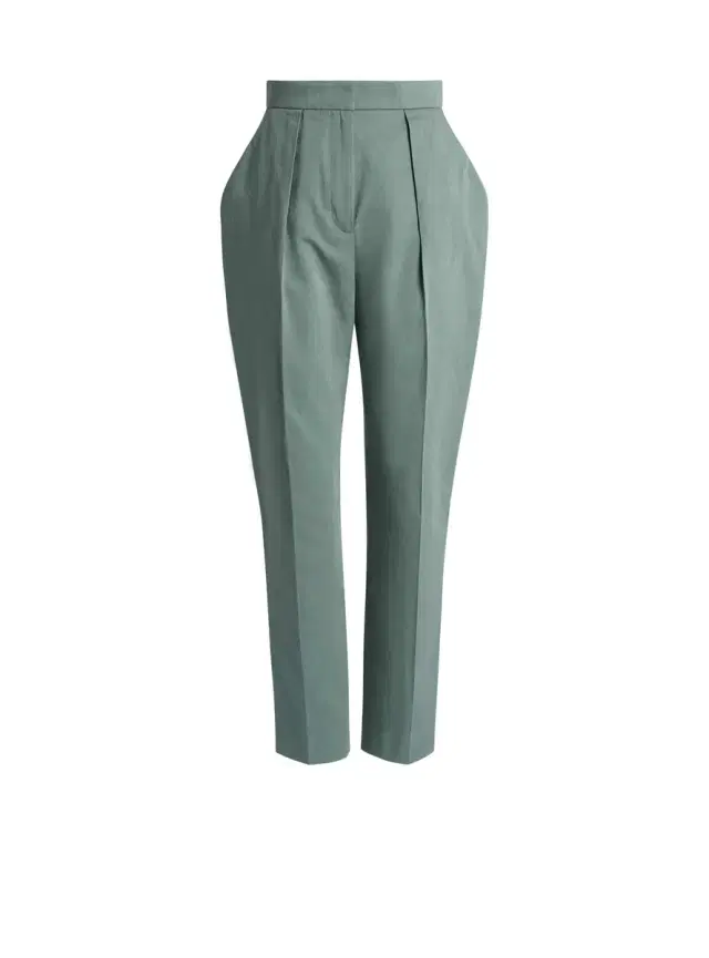 Balmain Cotton high-waisted trousers