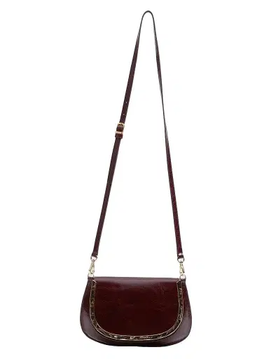 Simkhai Women's Logan Leather Crossbody Bag - Fig | Thumbnail 1 Simkhai Women's Logan Leather Crossbody Bag - Fig | Thumbnail 1