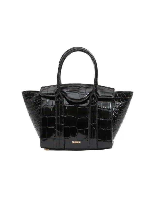 Women's Nicola Mini Croc-Embossed Leather Tote Bag