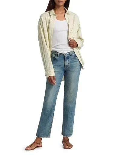 Moussy Vintage Women's Lafayette Straight-Leg Jeans - Light Blue - Size 30 | Thumbnail 2