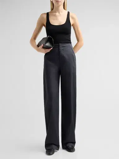 Vince Women's High Waist Cotton Trousers | Thumbnail 2 Vince Women's High Waist Cotton Trousers | Thumbnail 2