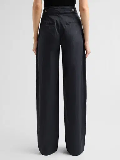 Vince Women's High Waist Cotton Trousers | Thumbnail 3 Vince Women's High Waist Cotton Trousers | Thumbnail 3