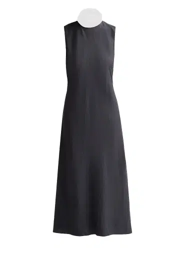 Vince Women's Bias-Cut Linen-Blend Midi Dress - Ink - Size 8 | Thumbnail 1