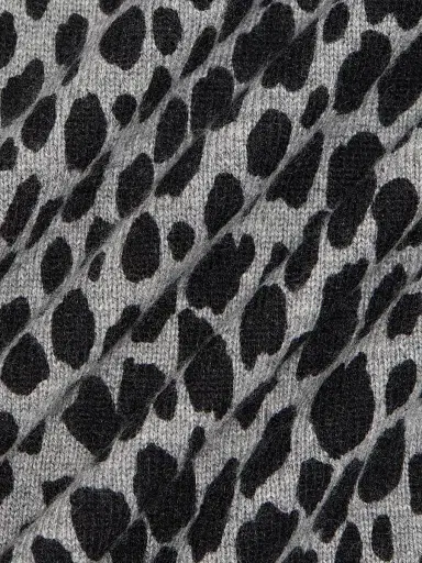 Nili Lotan Women's Nessa Cheetah Print Cashmere Tank - Pebble Grey Heather Black - Size XL | Thumbnail 7 Nili Lotan Women's Nessa Cheetah Print Cashmere Tank - Pebble Grey Heather Black - Size XL | Thumbnail 7