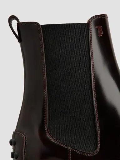 Tod's Women's 60MM Leather Chelsea Boots - Mosto - Size 11 | Thumbnail 4 Tod's Women's 60MM Leather Chelsea Boots - Mosto - Size 11 | Thumbnail 4