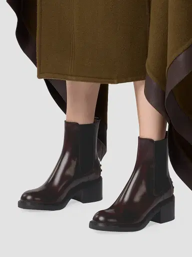 Tod's Women's 60MM Leather Chelsea Boots - Mosto - Size 11 | Thumbnail 7 Tod's Women's 60MM Leather Chelsea Boots - Mosto - Size 11 | Thumbnail 7