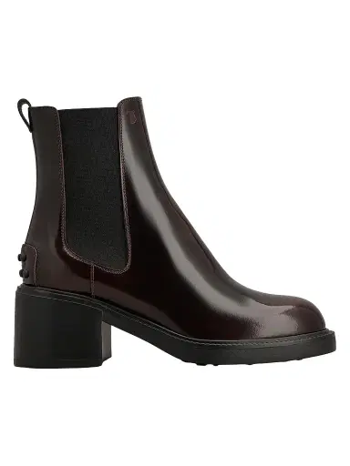 Tod's Women's 60MM Leather Chelsea Boots - Mosto - Size 11 | Thumbnail 1 Tod's Women's 60MM Leather Chelsea Boots - Mosto - Size 11 | Thumbnail 1