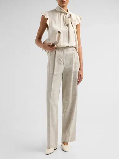 Ramy Brook Women's Balinda Satin Blouse - Bone - Size XXL | Thumbnail 2 Ramy Brook Women's Balinda Satin Blouse - Bone - Size XXL | Thumbnail 2