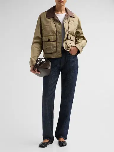 Ramy Brook Women's Izzy Contrast-Trim Jacket | Thumbnail 2