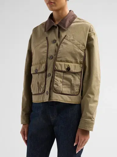 Ramy Brook Women's Izzy Contrast-Trim Jacket | Thumbnail 4
