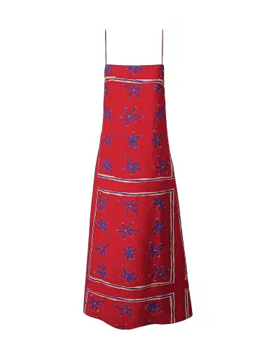 Staud Women's Laura Printed Linen Maxi Dress - Painted Foulard - Size XL | Thumbnail 1 Staud Women's Laura Printed Linen Maxi Dress - Painted Foulard - Size XL | Thumbnail 1