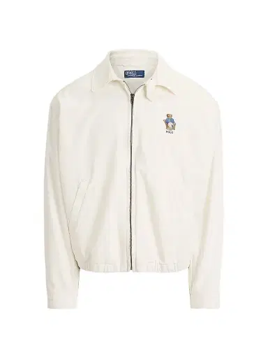 Polo Ralph Lauren Men's Polo Bear Twill Windbreaker Jacket - Paper White - Size XXL | Thumbnail 1