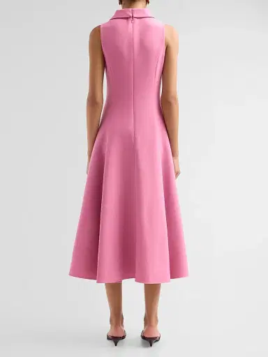 Oscar de la Renta Women's Bow Stretch-Wool Sleeveless Day Dress | Thumbnail 3 Oscar de la Renta Women's Bow Stretch-Wool Sleeveless Day Dress | Thumbnail 3