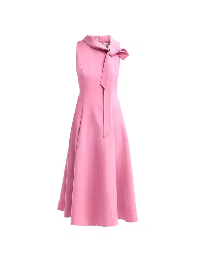 Oscar de la Renta Women's Bow Stretch-Wool Sleeveless Day Dress | Thumbnail 1 Oscar de la Renta Women's Bow Stretch-Wool Sleeveless Day Dress | Thumbnail 1