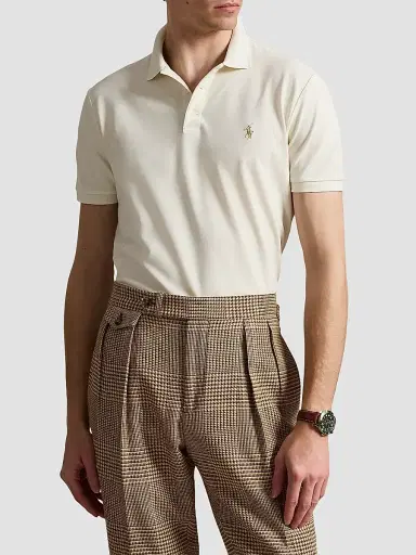 Polo Ralph Lauren Men's Cotton Mesh Polo Shirt | Thumbnail 4 Polo Ralph Lauren Men's Cotton Mesh Polo Shirt | Thumbnail 4