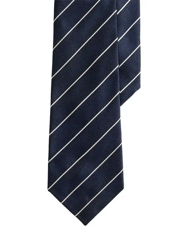 Ralph Lauren Purple Label Men's Striped Silk Tie - Dark Navy