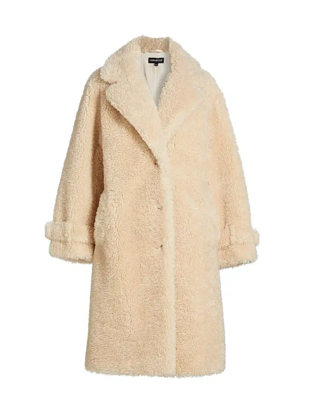 Lamarque Women's Adina Faux Fur Long Coat - Beige