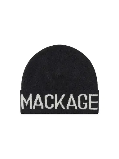 Mackage Men's Kiko Logo Beanie - Black | Thumbnail 1