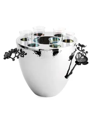 Michael Aram Black Orchid 7-Piece Vodka Service Set | Thumbnail 2 Michael Aram Black Orchid 7-Piece Vodka Service Set | Thumbnail 2