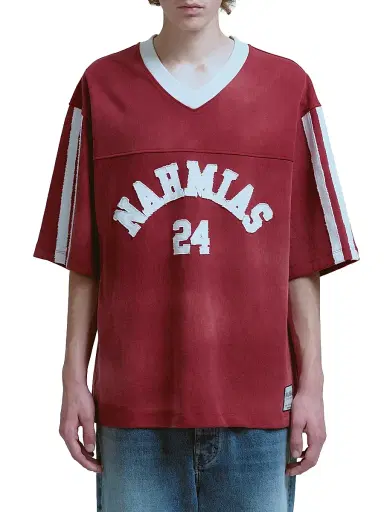 Nahmias Men's Campus Cotton Jersey T-Shirt | Thumbnail 1 Nahmias Men's Campus Cotton Jersey T-Shirt | Thumbnail 1