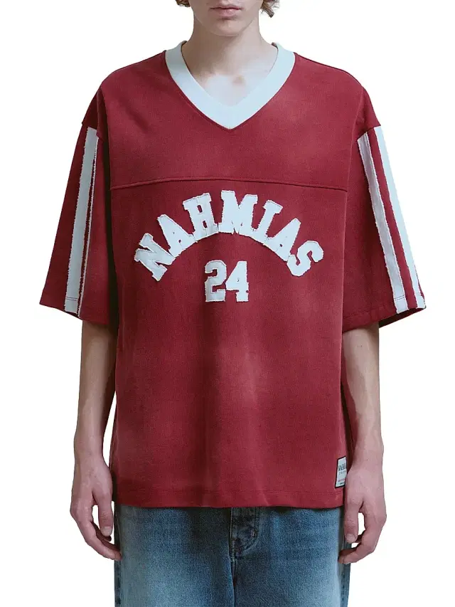 Nahmias Men's Campus Cotton Jersey T-Shirt - Burgundy - Size Small
