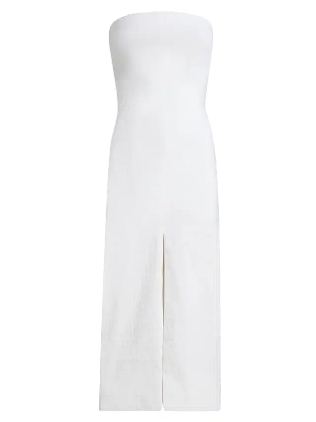 Brandon Maxwell Women's The Ames Strapless Midi-Dress - White