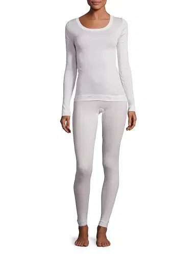 Hanro Women's Silk Cashmere Leggings - Vanilla - Size Small | Thumbnail 2