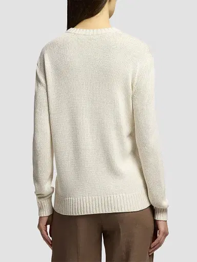 Ralph Lauren Collection Women's Summer Polo Bear Silk Crewneck Sweater | Thumbnail 5