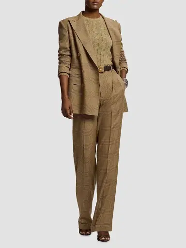 Ralph Lauren Collection Women's Lily Glen Plaid Silk Blazer | Thumbnail 2