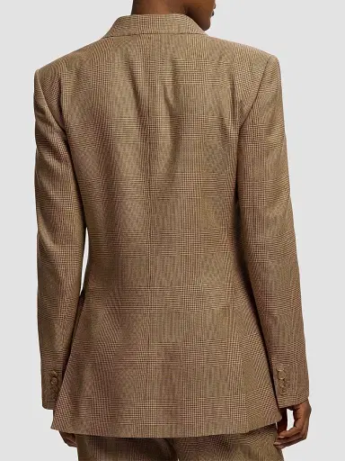 Ralph Lauren Collection Women's Lily Glen Plaid Silk Blazer | Thumbnail 3