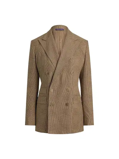 Ralph Lauren Collection Women's Lily Glen Plaid Silk Blazer | Thumbnail 1