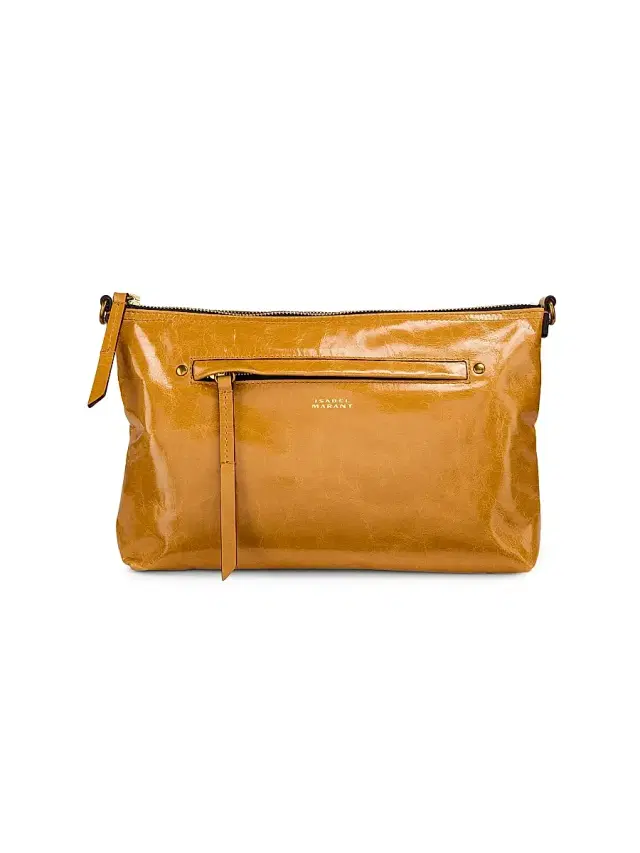 Isabel Marant Women's Nessah Leather Shoulder Bag - Honey
