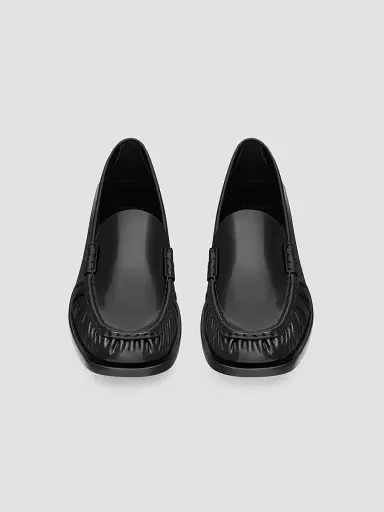 Saint Laurent Men's Theobald Loafers in Glazed Leather | Thumbnail 3