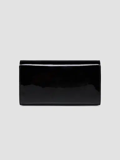 Christian Louboutin Women's Bettina Patent Leather Chain Wallet - Black | Thumbnail 4