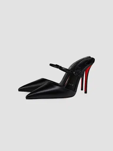Christian Louboutin Women's Milena Mule Sandals - Black - Size 12 | Thumbnail 2