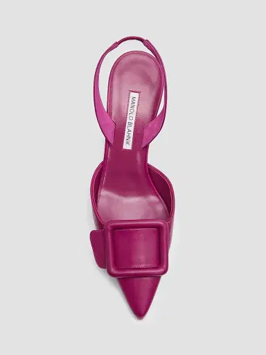 Manolo Blahnik Women's Maysli 70MM Slingback Pumps | Thumbnail 5 Manolo Blahnik Women's Maysli 70MM Slingback Pumps | Thumbnail 5
