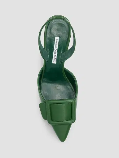 Manolo Blahnik Women's Maysli 70MM Slingback Pumps | Thumbnail 5 Manolo Blahnik Women's Maysli 70MM Slingback Pumps | Thumbnail 5
