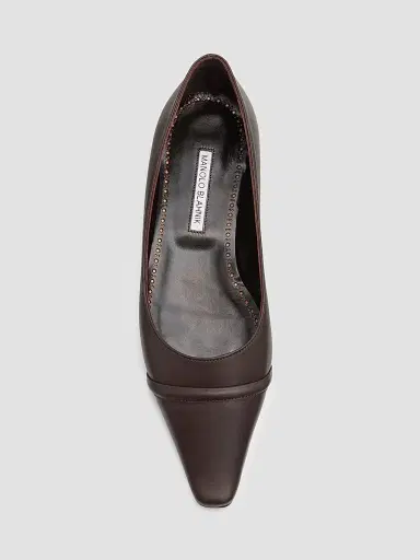 Manolo Blahnik Women's Continu Leather Flats | Thumbnail 5 Manolo Blahnik Women's Continu Leather Flats | Thumbnail 5