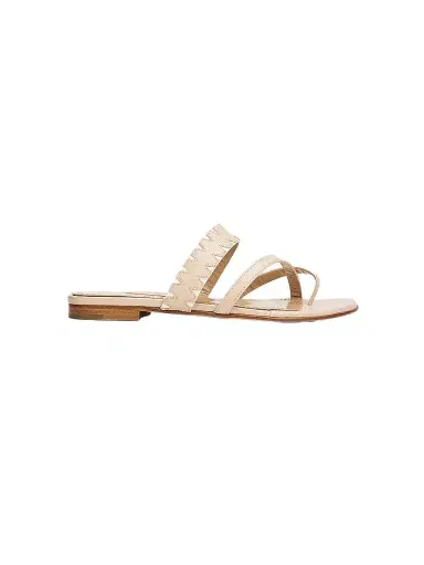 Manolo Blahnik Women's Susonda Leather Sandals | Thumbnail 1