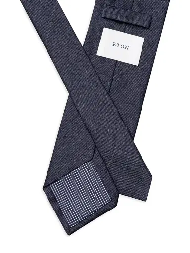 Eton Men's Chain Print Silk Tie | Thumbnail 2 Eton Men's Chain Print Silk Tie | Thumbnail 2