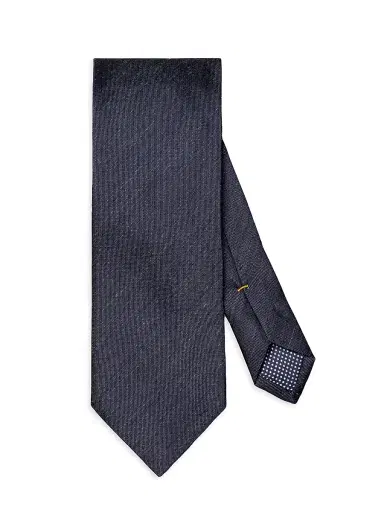 Eton Men's Chain Print Silk Tie | Thumbnail 1 Eton Men's Chain Print Silk Tie | Thumbnail 1