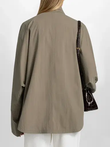 TOTEME Women's Organic Cotton-Blend Stand-Collar Jacket | Thumbnail 5 TOTEME Women's Organic Cotton-Blend Stand-Collar Jacket | Thumbnail 5