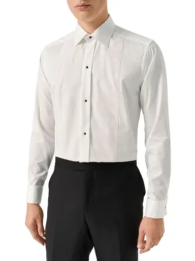 Eton Men's Metallic Bib Formal Slim-Fit Shirt | Thumbnail 3 Eton Men's Metallic Bib Formal Slim-Fit Shirt | Thumbnail 3