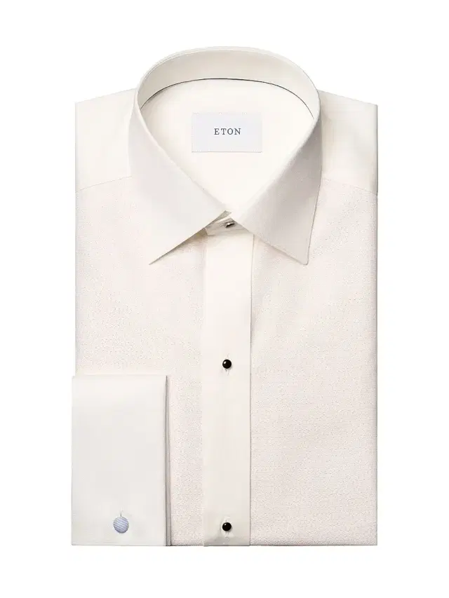 Eton Men's Metallic Bib Formal Slim-Fit Shirt - White