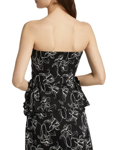 Kika Vargas Women's Tasha Floral-Embroidered Cotton Bustier Top | Thumbnail 5 Kika Vargas Women's Tasha Floral-Embroidered Cotton Bustier Top | Thumbnail 5