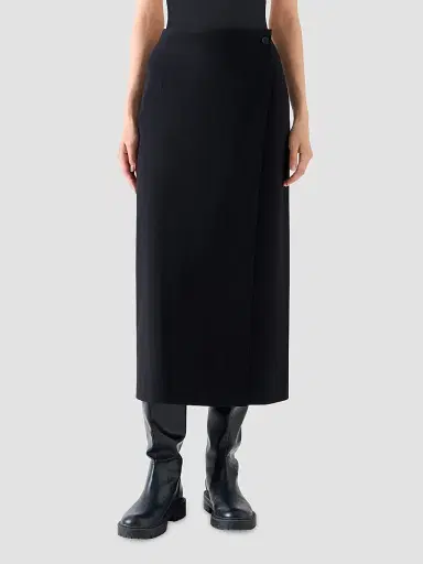 Akris punto Women's Jersey Wrap Midi Skirt | Thumbnail 2 Akris punto Women's Jersey Wrap Midi Skirt | Thumbnail 2