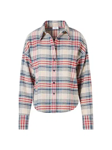 Akris punto Women's Plaid Brushed Cotton Flannel Shirt | Thumbnail 1 Akris punto Women's Plaid Brushed Cotton Flannel Shirt | Thumbnail 1