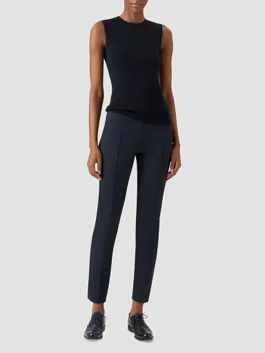 Akris Women's Stretch-Silk Knit Top - Black - Size 14 | Thumbnail 2 Akris Women's Stretch-Silk Knit Top - Black - Size 14 | Thumbnail 2
