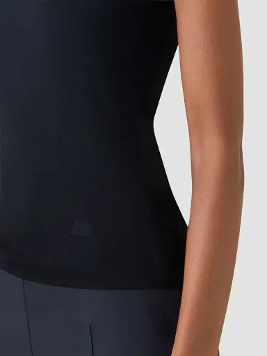 Akris Women's Stretch-Silk Knit Top - Black - Size 14 | Thumbnail 5 Akris Women's Stretch-Silk Knit Top - Black - Size 14 | Thumbnail 5