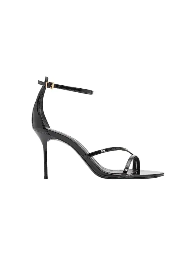 Schutz Women's Tessa 100MM Leather Sandals - Black